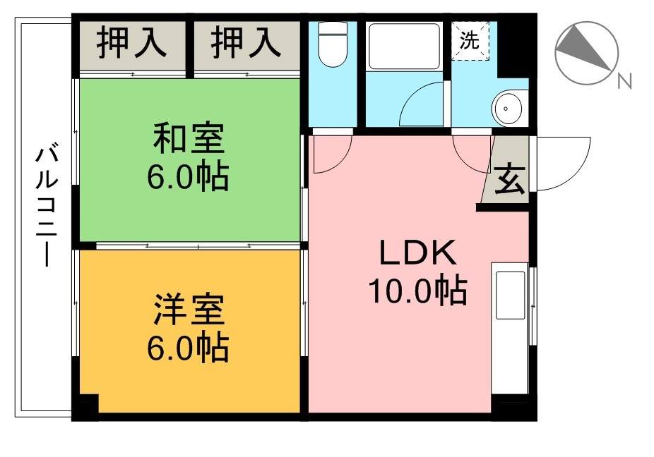 百石ヒルズ（モモイシヒルズ） 間取り図