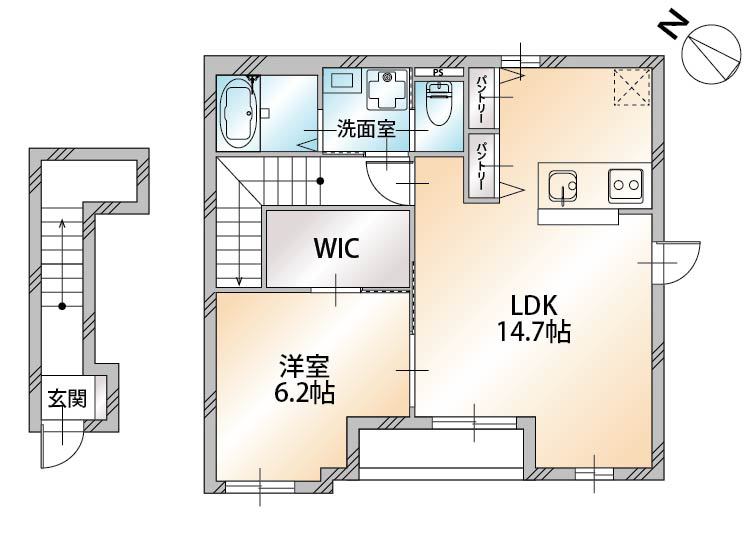 ルシェリアⅠ 205号室 間取り