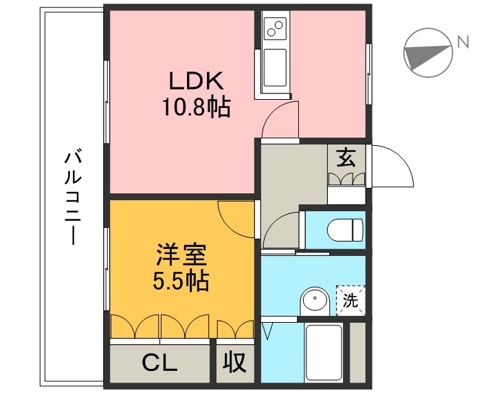ネオ・クレストⅢ 203号室 間取り