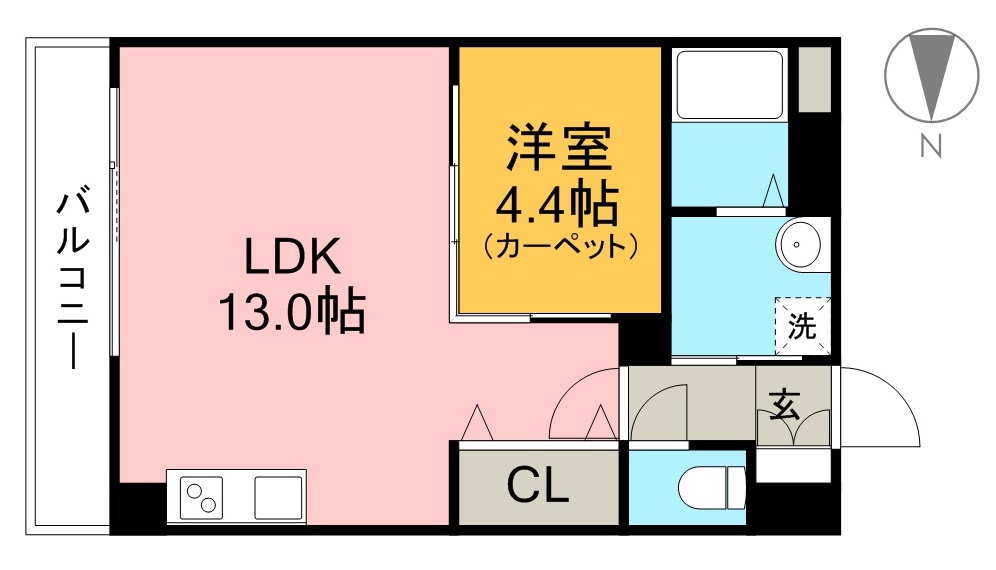 トロイメライ 201号室 間取り
