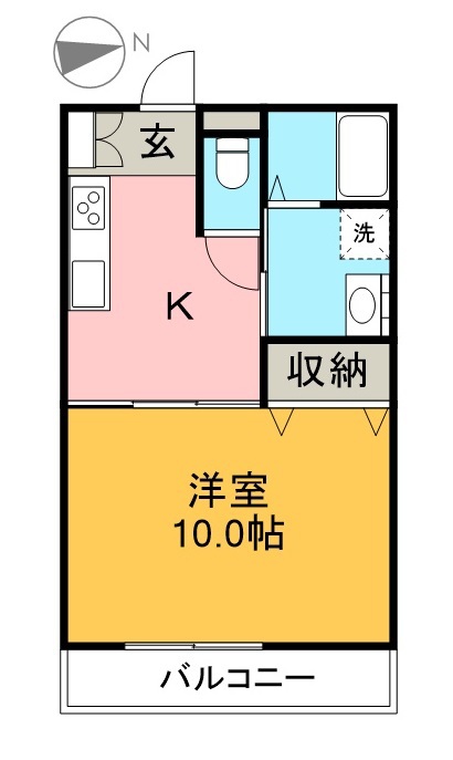 アテナ 211号室 間取り