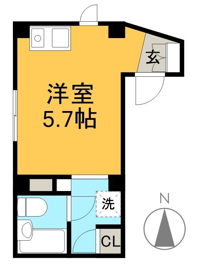 フェリス 302号室 間取り