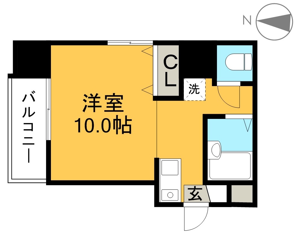 リヴィエラ二葉町 501号室 間取り