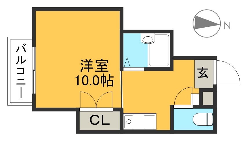 リヴィエラ二葉町 503号室 間取り
