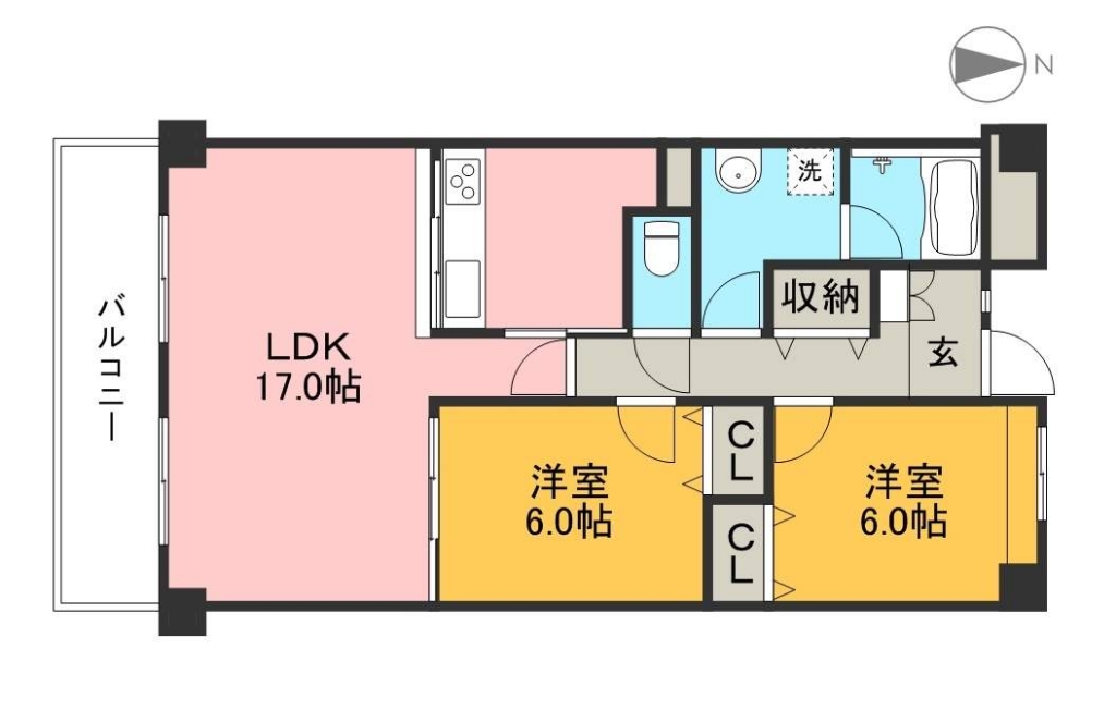 Ｒａｆｆｉｎｅ 504号室 間取り