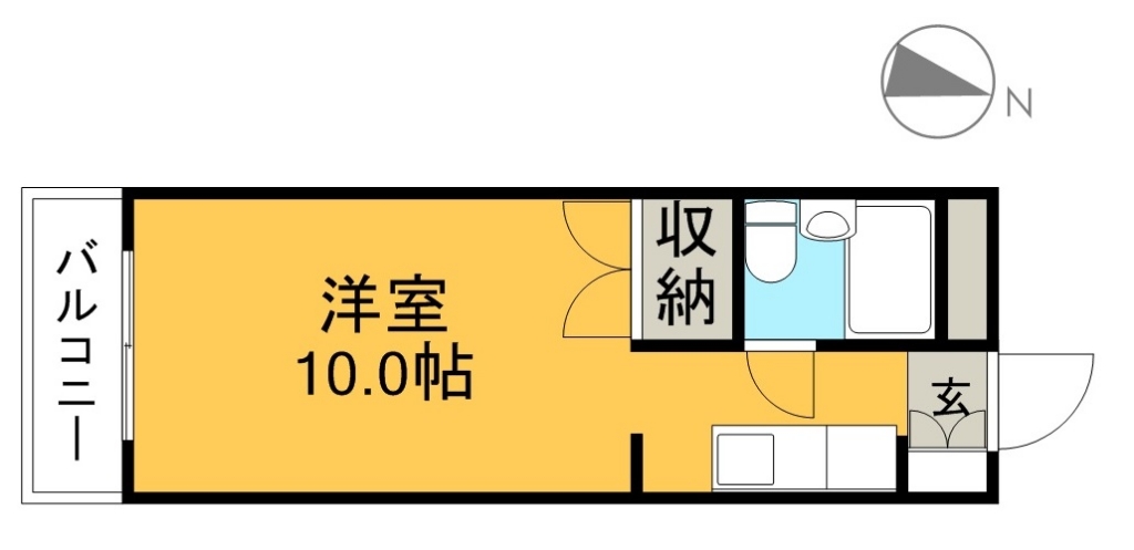 ウィズビル国沢 302号室 間取り