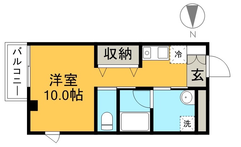 パルファム 201号室 間取り