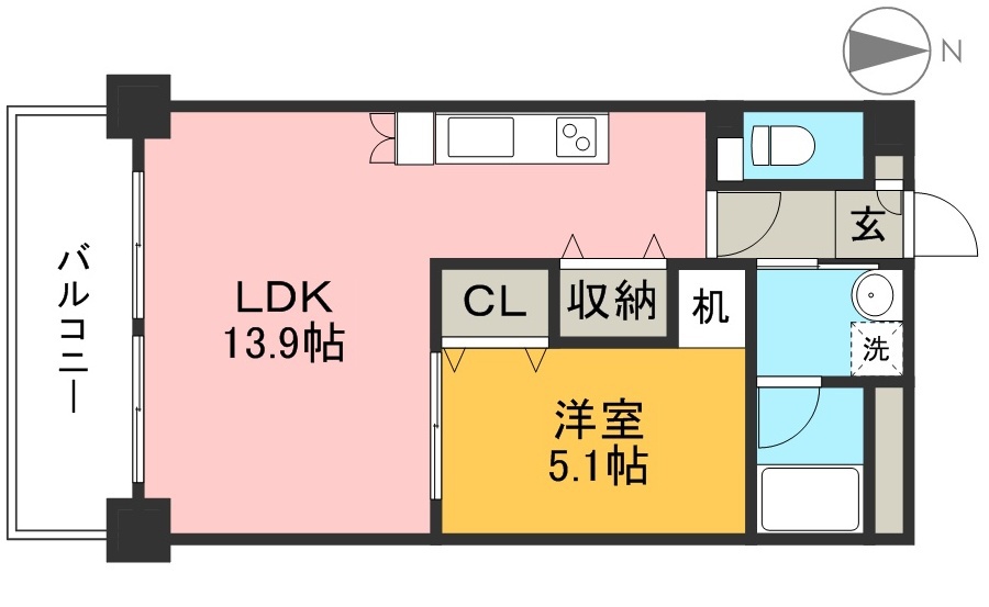 ＣＨＡＲＭＡＮＴ（シャルマン） 202号室 間取り
