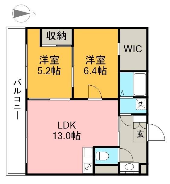 ＡＬＣＯー２ 302号室 間取り