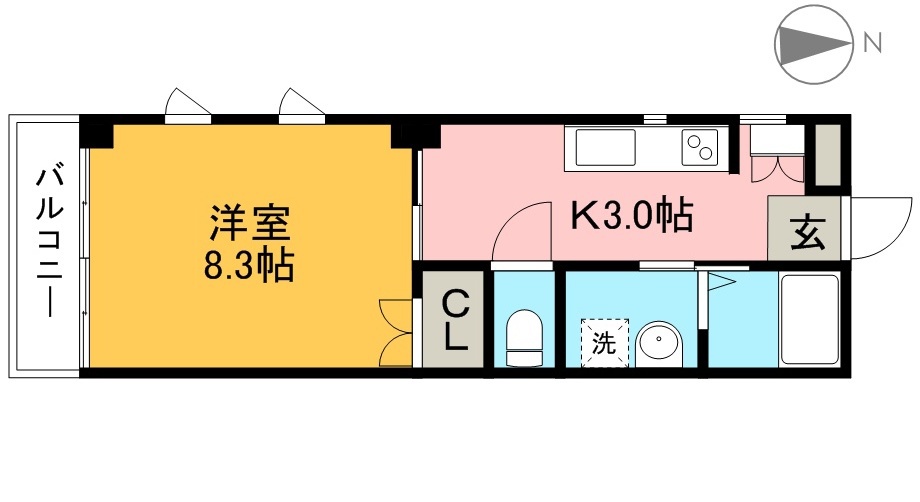 アルス丸の内 101号室 間取り