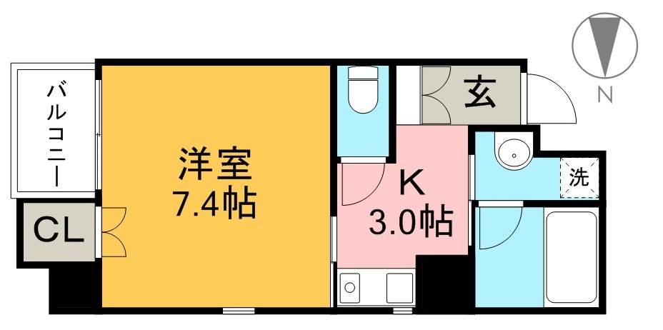 アゼリア南はりま 401号室 間取り