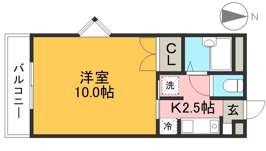 ＡＬＬＥＹ２１ 401号室 間取り