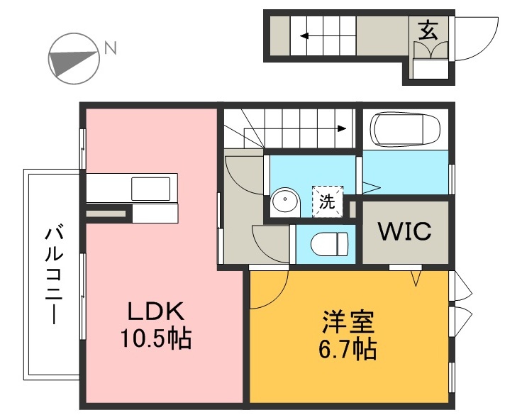 エクセル２１ 202号室 間取り
