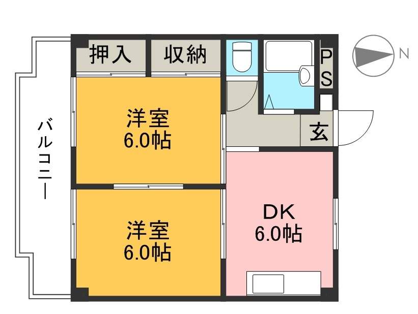 ペアシティ 403号室 間取り