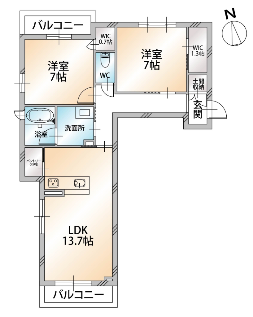 シャーメゾン　アルファⅡ 301号室 間取り