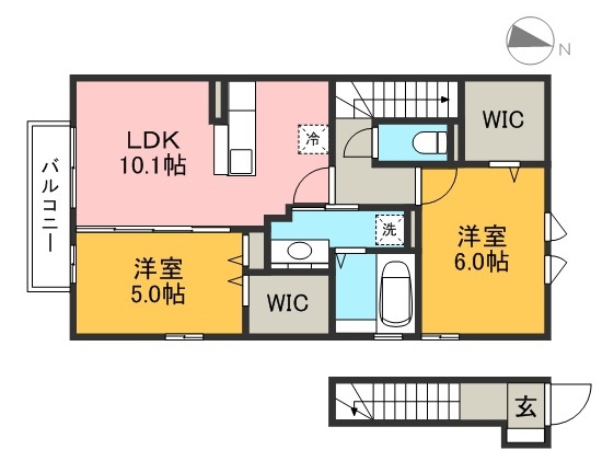 ウィル横町 間取り図