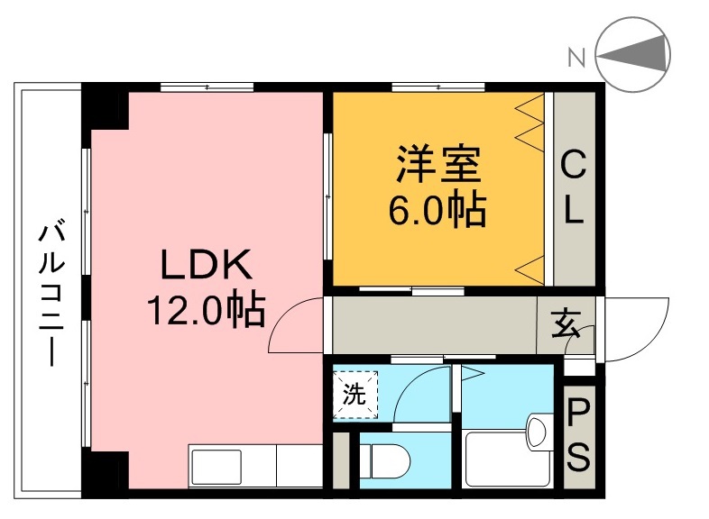 グランリーオ 205号室 間取り