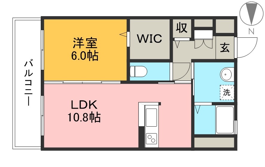 ラ・ティーダ 306号室 間取り