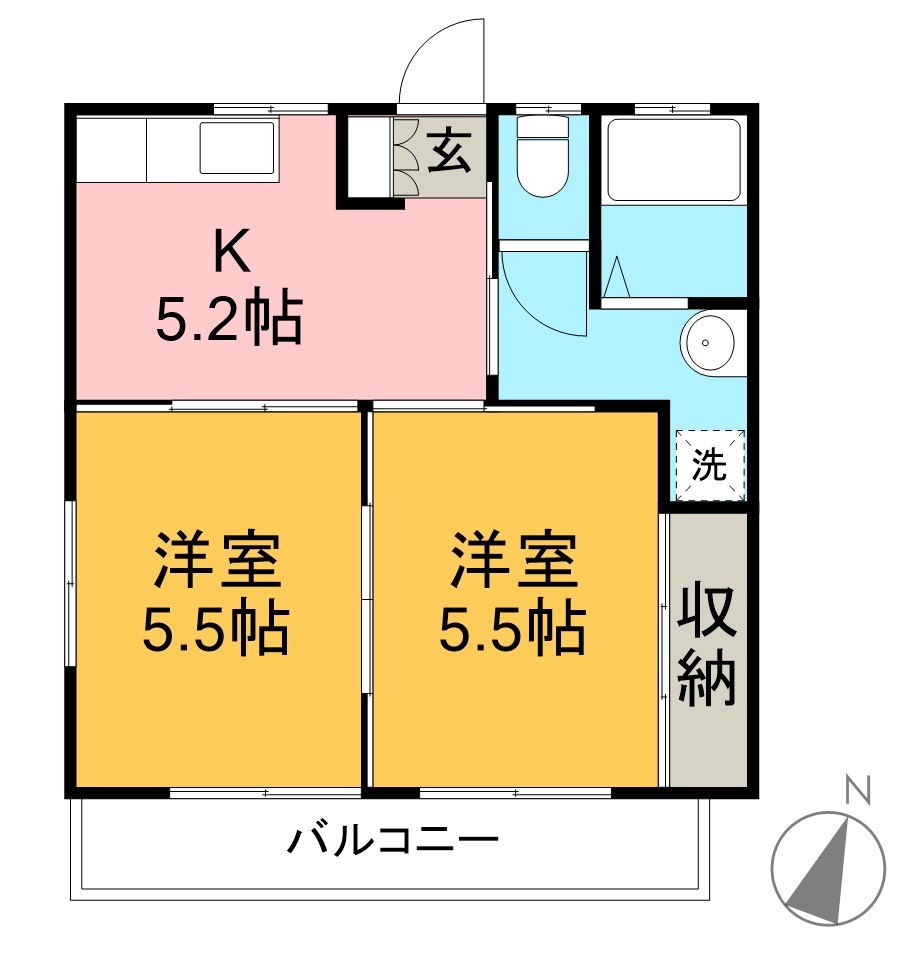 メゾンＴＡＫＥ 201号室 間取り