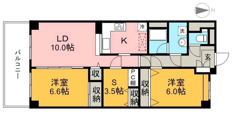 ヴィラコートＳＥＩ 203号室 間取り