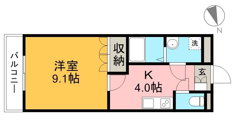 トランキーロ 203号室 間取り