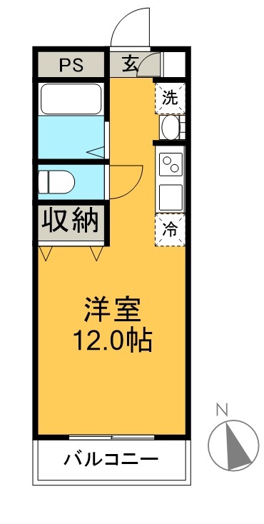 フィットハイム青柳 303号室 間取り