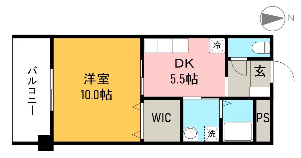 ドリームハウスしののめ 208号室 間取り