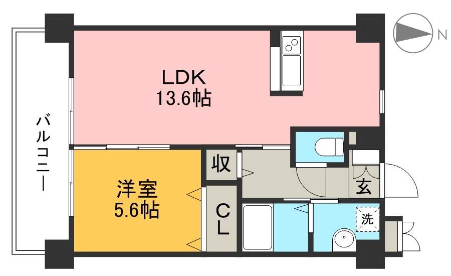 エルフィーノⅡ 302号室 間取り