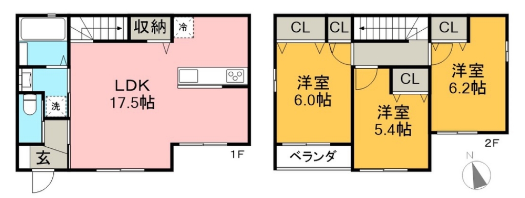 （仮称）九反田戸建賃貸 間取り