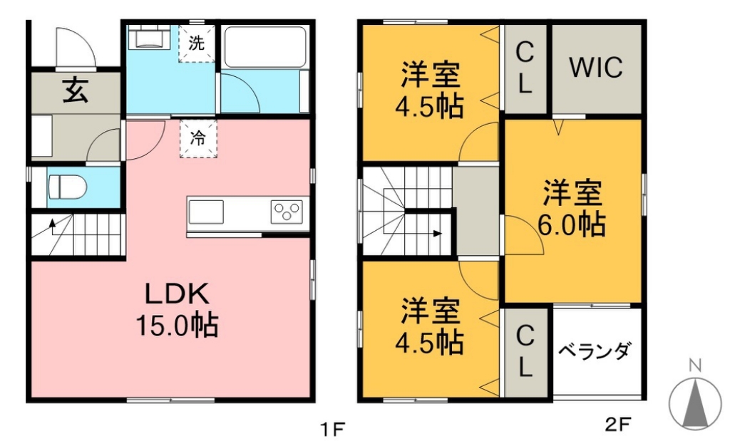 （仮称）新本町２丁目戸建賃貸 間取り