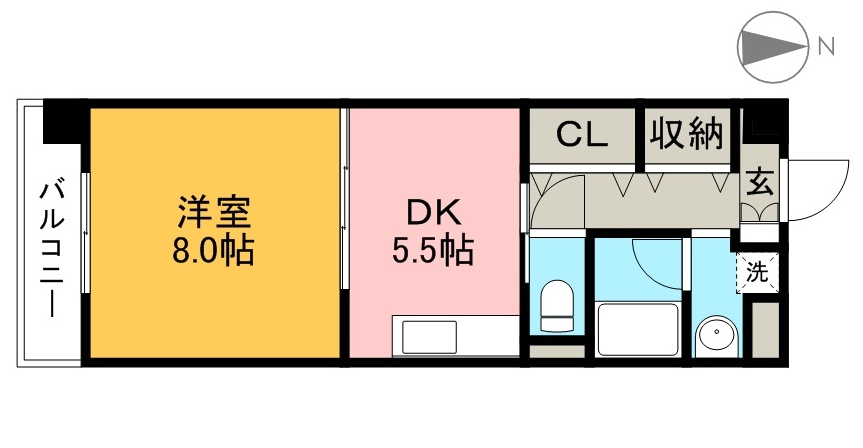 リーヴァ・ビスタ北本町 203号室 間取り