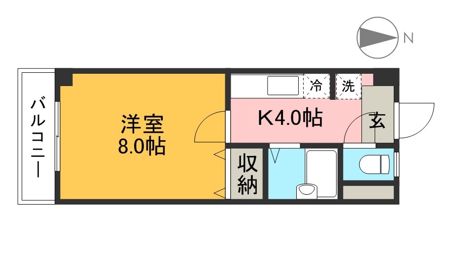 貳室邸マンション 203号室 間取り