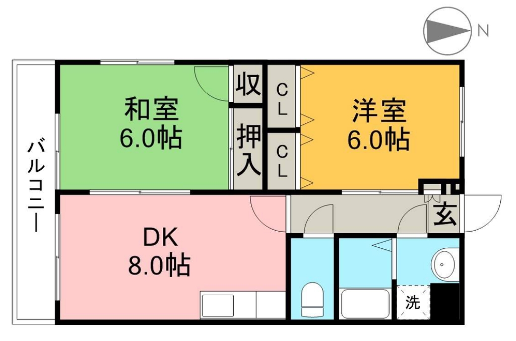マンションリーベ 301号室 間取り