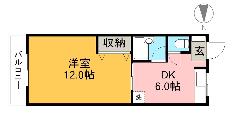 ロイヤル薊野 306号室 間取り