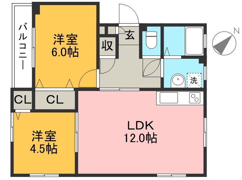 泉野ハイツ 301号室 間取り