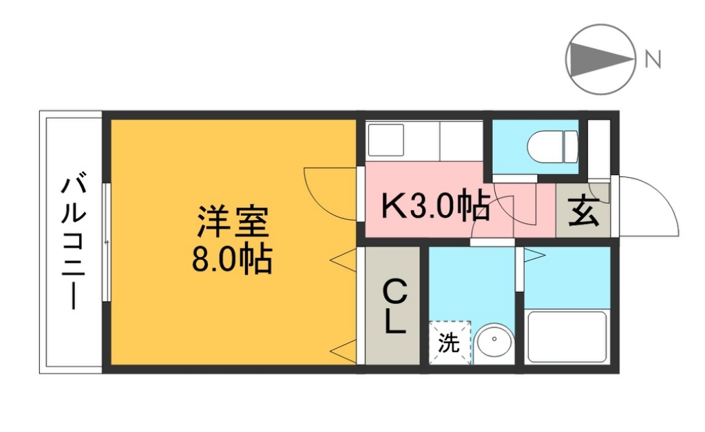 アーバンビレッジⅢ 302号室 間取り
