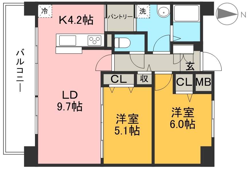 ストロベリー　フィールズ 304号室 間取り