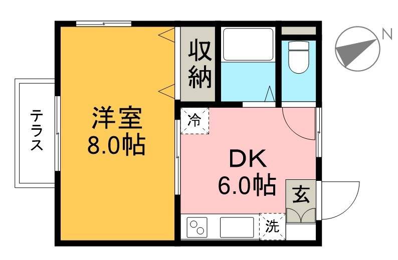 ハイツミレム 103号室 間取り