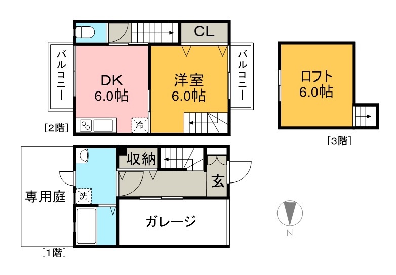 めぞん太陽Ⅱ 7号室 間取り