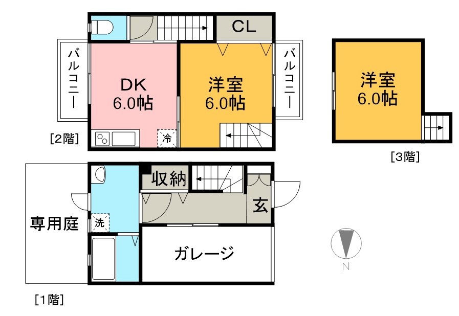 めぞん太陽Ⅱ 7号室 間取り