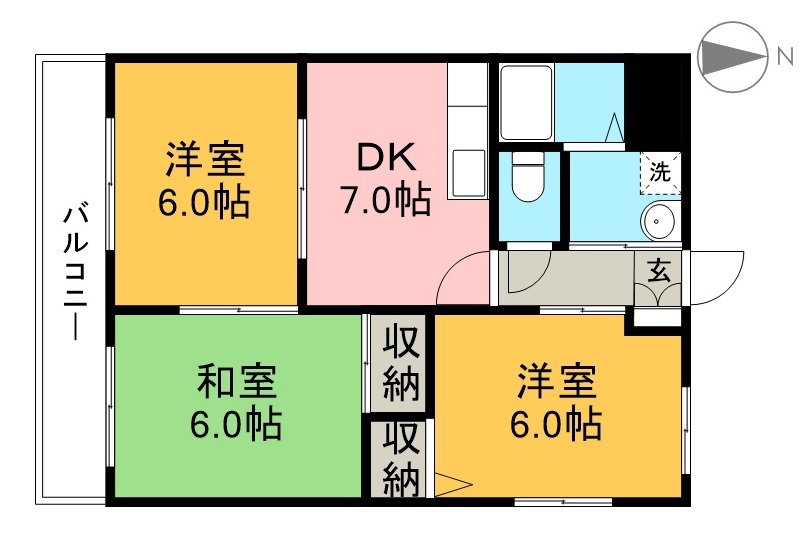 サチ高須 201号室 間取り
