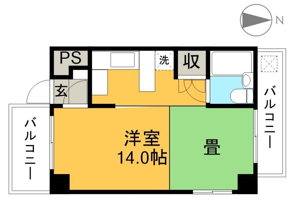 ノアハウス 506号室 間取り