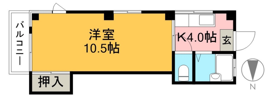 ハイツ１５ 203号室 間取り