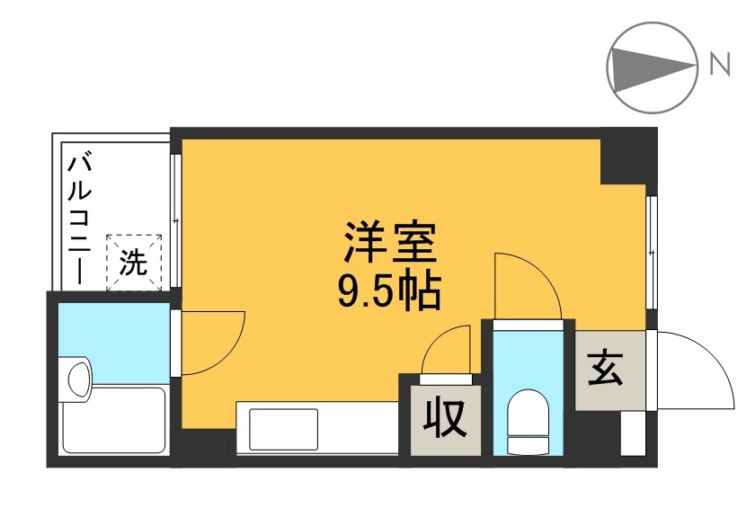 ノースリバーⅠ 401号室 間取り