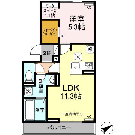 サンフィールド高須 103号室 間取り