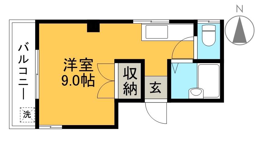 フライハイト東雲 403号室 間取り
