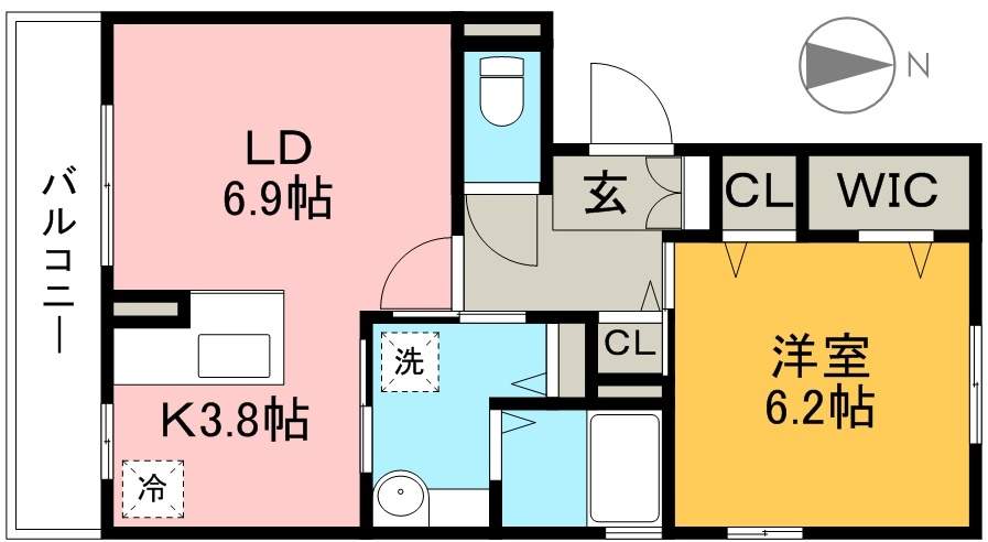 アストリット 301号室 間取り
