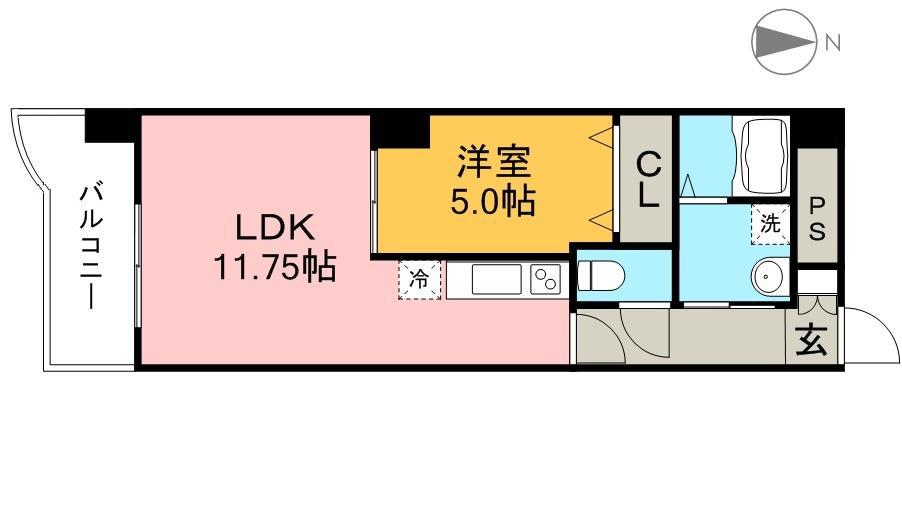 ルガーノⅠ 502号室 間取り