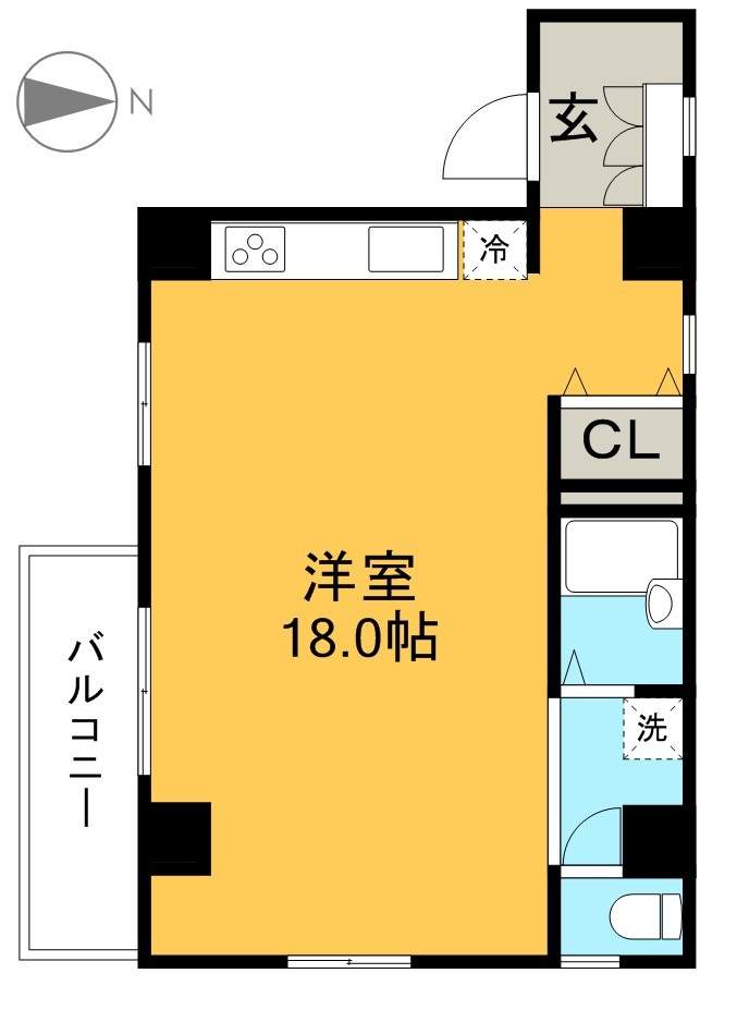 ｖｉｌｌａｓ 101号室 間取り