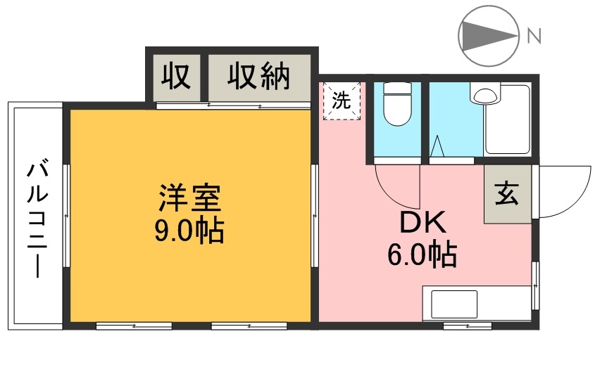 アベニール 301号室 間取り